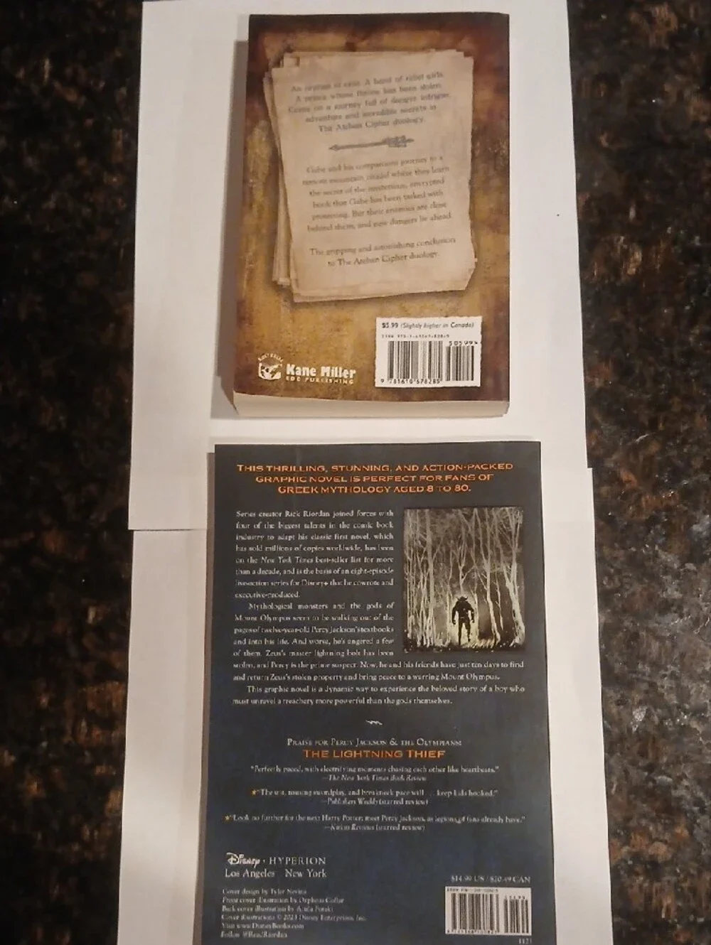 Books ages 9-12 Percy Jackson: Lightning Thief & Tait: Book of Answers